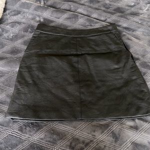 Top shop vegan leather skirt sz 0